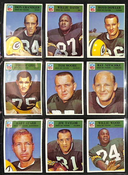 1966 Philadelphia Football Complete Set of 198 Cards w. Gale Sayers Rookie Card & Jim Brown