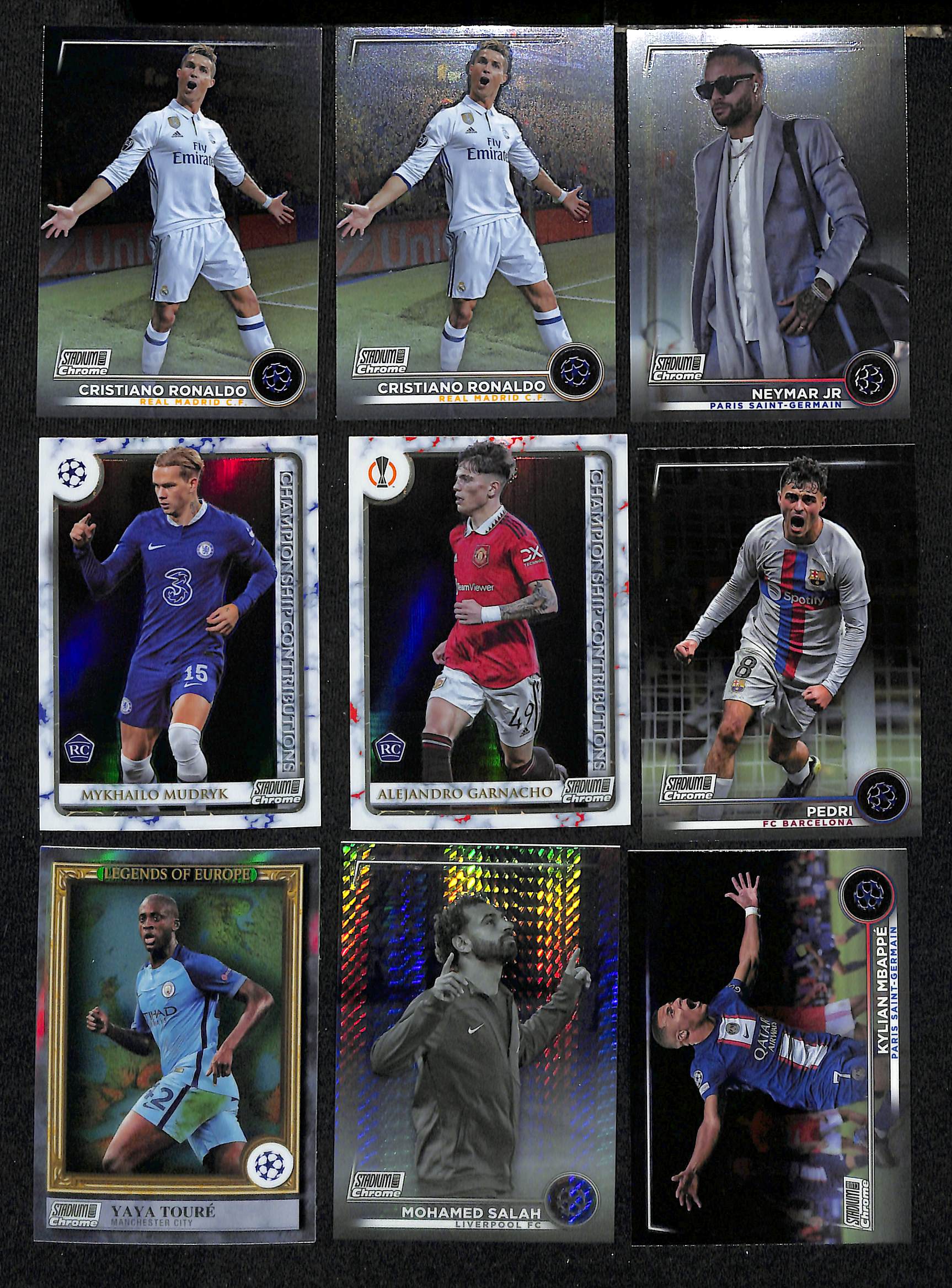 Lot Detail - Lot of (37) 2022-23 UEFA Soccer Cards inc. Immaculate Joao ...