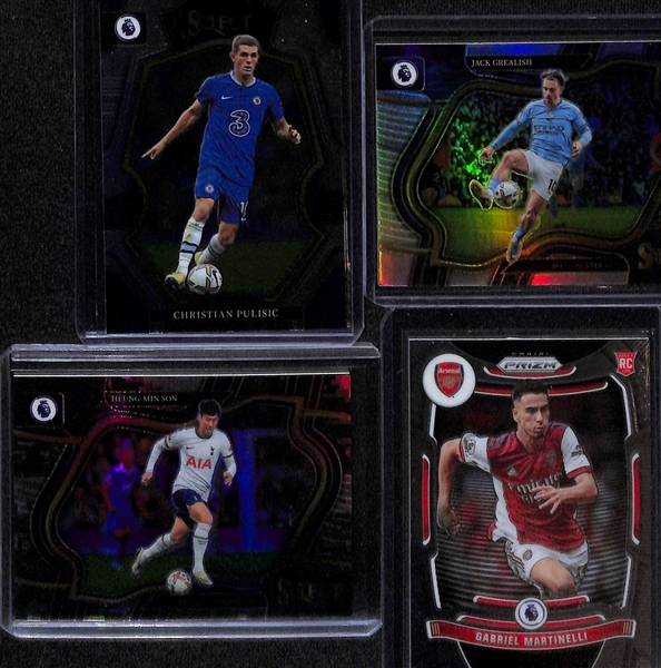 Lot of (11) Soccer Cards inc. 2022-23 Museum Collection Darwin Nunez Autograph Patch (#/99), 2022-23 Select Julian Alvarez Rookie Patch, +