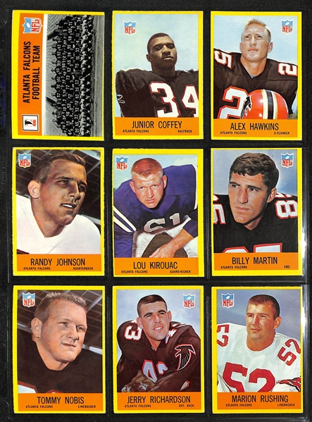 1967 Philadelphia Football Complete Set of 198 Cards w. Leroy Kelly Rookie Card