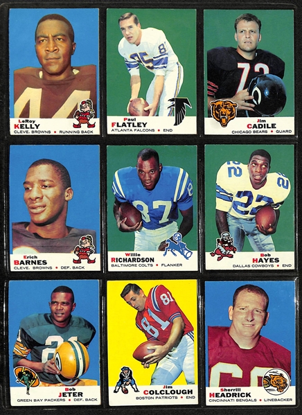 1969 Topps Football Complete Set of 263 Cards w. Larry Csonka & Brian Piccolo Rookie Cards