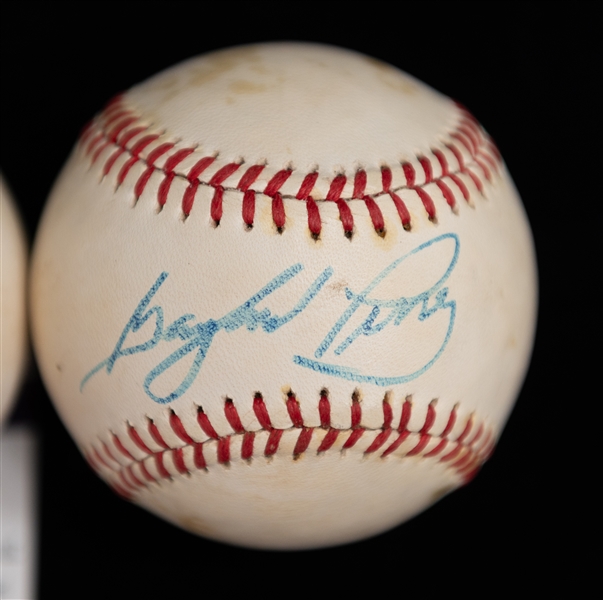 Lot of (3) Hall of Fame Signed Baseballs- Johnny Bench,  Gaylord Perry, Bob Feller (Best Wishes Inscription) - JSA Auction Letter