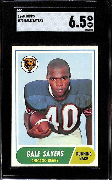 Football Card Lot - 1952 Bowman Small Otto Graham #2 (SGC 1.5) & 1968 Topps  Gale Sayers #75 (SGC 6.5)