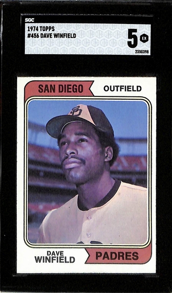 Rookie Lot - 1980 Topps Rickey Henderson (SGC 6) & 1976 Dave Winfield (SGC 5)