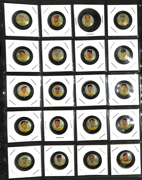 Lot of (5) 1930 Cracker Jack Pins & (30) 1932 Orbit Gum Pins w. 1930 Cracker Jack Kiki Cuyler PSA 5 & 1932 Orbit Pat Malone PSA 5