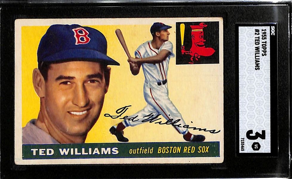 1955 Topps Ted Williams #2 Graded SGC 3