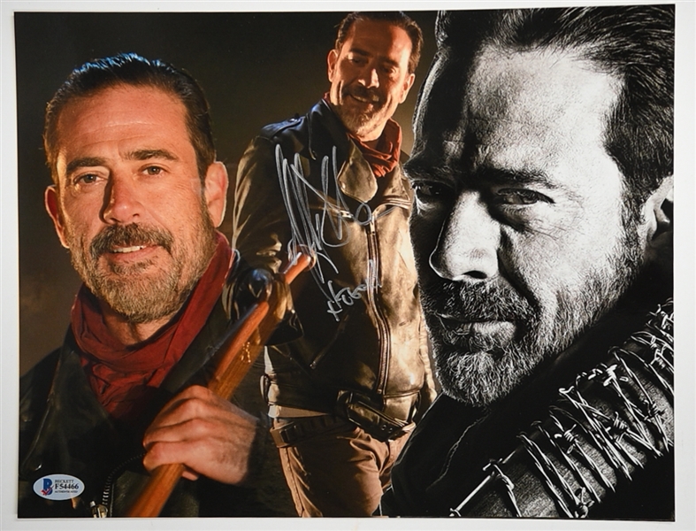 Lot of (5) Walking Dead Signed Items w. Norman Reedus (Daryl Dixon) Signed 14x12 Canvas & Jeffrey Dean Morgan (Negan) Signed 13x10 Photo - All Beckett or PSA/DBA COAs