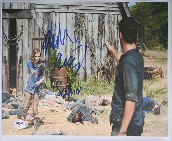 Lot of (5) Walking Dead Signed Items w. Norman Reedus (Daryl Dixon) Signed 14x12 Canvas & Jeffrey Dean Morgan (Negan) Signed 13x10 Photo - All Beckett or PSA/DBA COAs