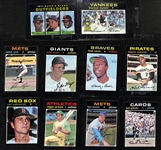 1971 Topps Baseball Complete Set of 752 Cards w. Baker/Baylor Rookie Card