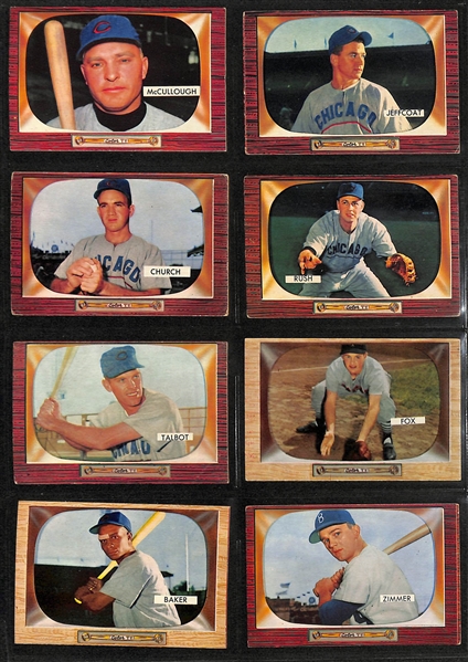 Lot of (32) 1954 Bowman & (15) 1955 Bowman Baseball Cards w. (2) 1955 Yogi Berra