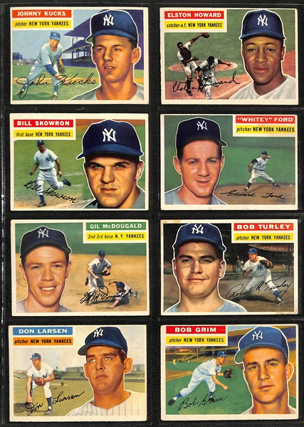  Lot of (22) 1955 Topps & (50) 1956 Topps Baseball Cards w. 1956 Topps Luis Aparicio Rookie Card