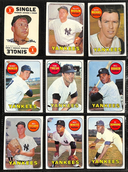  Lot of (100) 1966-1969 Topps NY Yankees Cards w. 1966 Whitey Ford