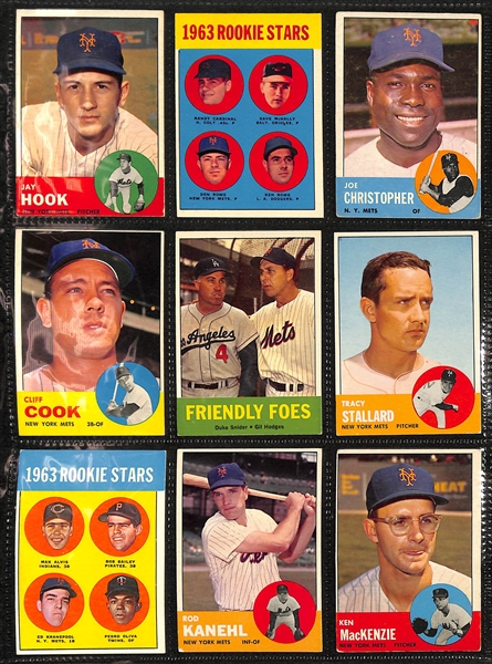  Lot of (200+) 1962-1969 Topps New York Mets w. 1962 Casey Stengel