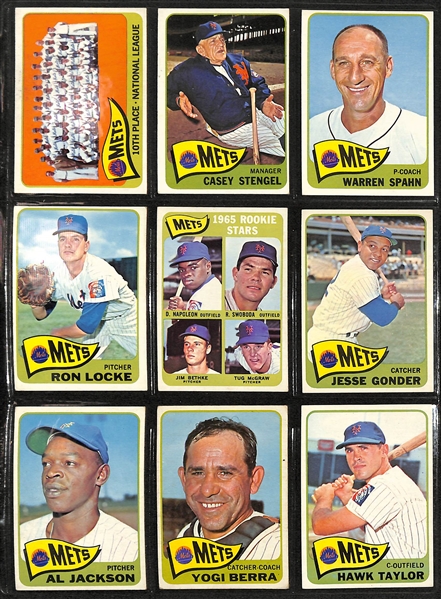  Lot of (200+) 1962-1969 Topps New York Mets w. 1962 Casey Stengel