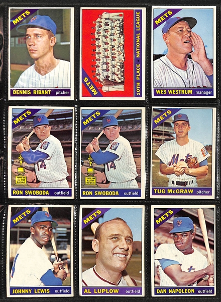  Lot of (200+) 1962-1969 Topps New York Mets w. 1962 Casey Stengel