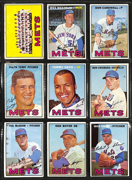  Lot of (200+) 1962-1969 Topps New York Mets w. 1962 Casey Stengel