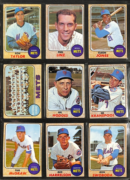  Lot of (200+) 1962-1969 Topps New York Mets w. 1962 Casey Stengel