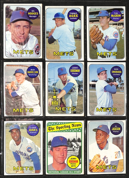  Lot of (200+) 1962-1969 Topps New York Mets w. 1962 Casey Stengel