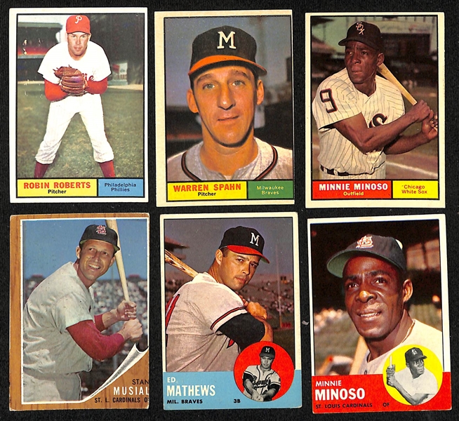 Lot of (129) 1957-1969 Topps Baseball Cards w. 1957 Whitey Herzog RC & (17) 1980-1990 Rookies w. R Henderson RC