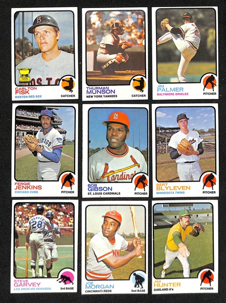    Lot of (350+) 1973 Topps Baseball Cards w. Roberto Clemente