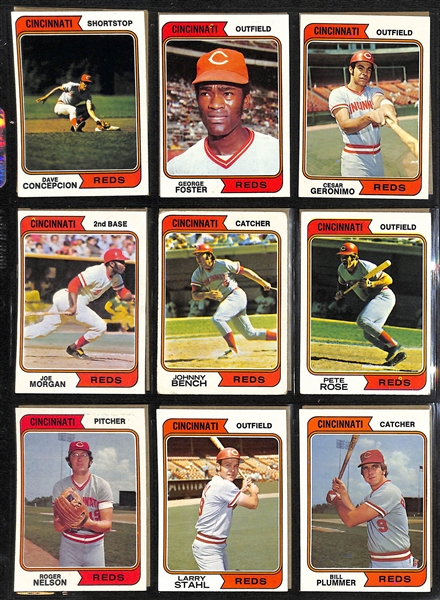  Lot of (600+) 1974 Topps Baseball Cards w. Dave Winfield Rookie Card