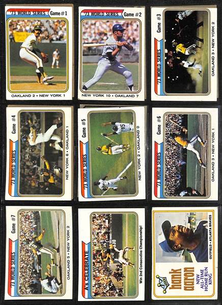  Lot of (600+) 1974 Topps Baseball Cards w. Dave Winfield Rookie Card