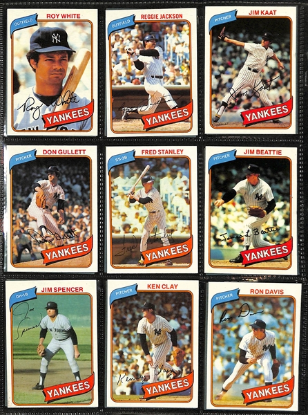  Lot of (2000+) 1978, 1979, & 1980 Topps Baseball Cards w. 1980 Rickey Henderson Rookie Card