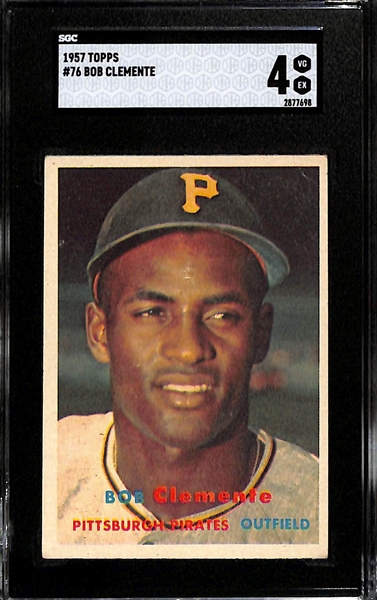 1957 Topps Roberto Clemente #76 Graded SGC 4