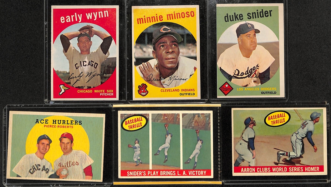 Lot of (150) 1958 & (150) 1959 Topps Baseball Cards w. 1959 Yogi Berra