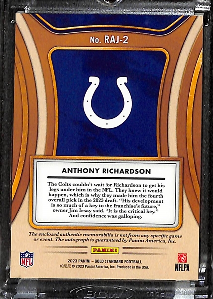 2023 Gold Standard Anthony Richardson Rookie Autograph Patch Card (#/49)