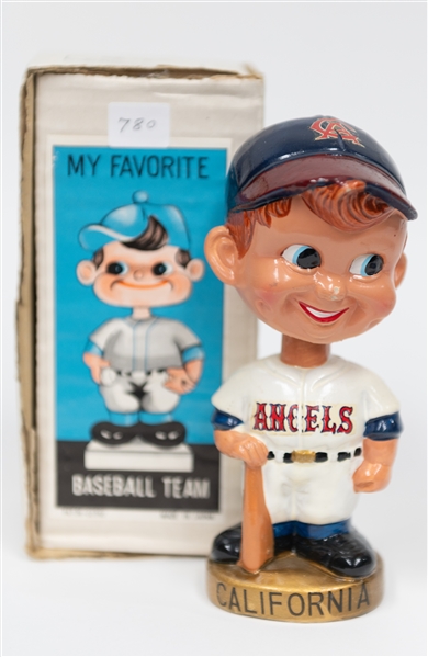 1960s California Angels Bobblehead with Original Box