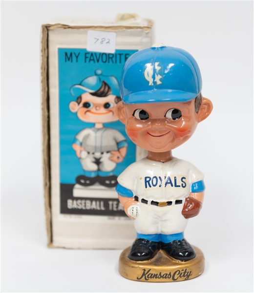 1969-1971 Kansas City Royals Bobblehead with Original Box