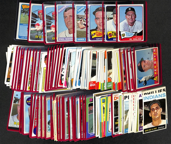 Lot of (200) 1960-1975 Topps w. 1965 Kaline & 1965 Killebrew