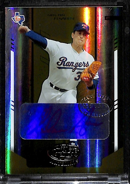 2004 Leaf Certified Materials Nolan Ryan Autograph Card (Mirror Gold Version) #4/10