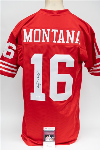 Joe Montana Signed 49ers Style Jersey (JSA COA)