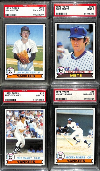 Lot of (14) 1979-1981 PSA Graded Baseball Cards w. (1) PSA 10 Mickey Klutts