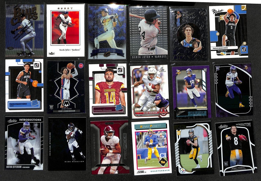 500+ Sports Cards w. (20) Ohtani Cards, (40+) Jeter Cards, & Many Baseball, Football, and Basketball Rookie Cards