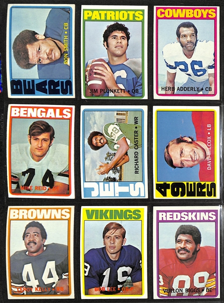 1972 Topps Football Complete Set (Series 1 & 2, Cards 1-263) w. Roger Staubach Rookie Card