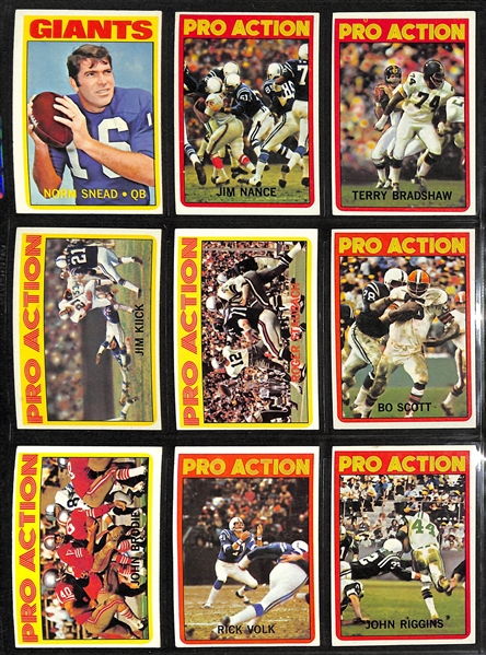 1972 Topps Football Complete Set (Series 1 & 2, Cards 1-263) w. Roger Staubach Rookie Card