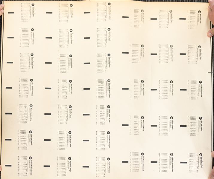 Lot of (3) Uncut Sheets - 1975 Topps Baseball (w. Mike Schmidt), 1977 Hostess Baseball (w. Pete Rose), & 1983 TCMA Yankees