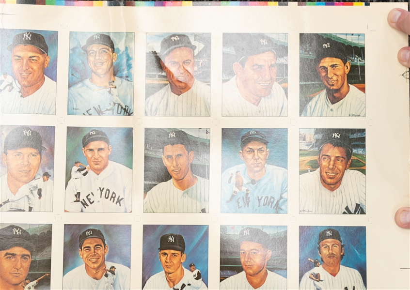 Lot of (3) Uncut Sheets - 1975 Topps Baseball (w. Mike Schmidt), 1977 Hostess Baseball (w. Pete Rose), & 1983 TCMA Yankees