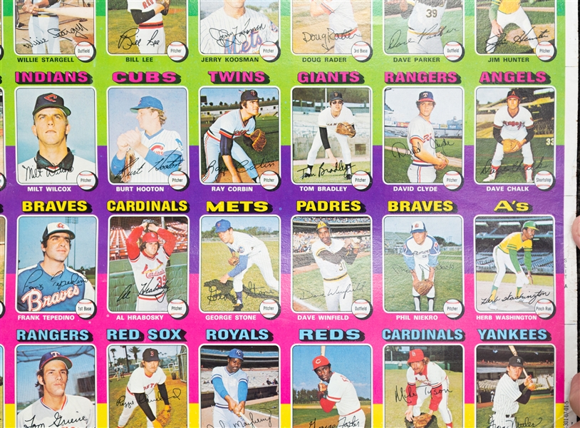 Lot of (3) Uncut Sheets - 1975 Topps Baseball (w. Mike Schmidt), 1977 Hostess Baseball (w. Pete Rose), & 1983 TCMA Yankees