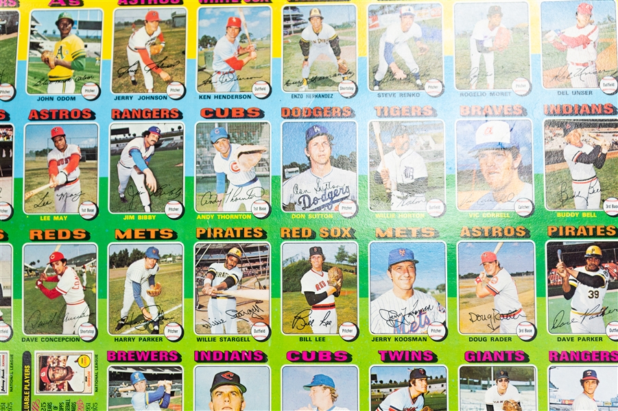 Lot of (3) Uncut Sheets - 1975 Topps Baseball (w. Mike Schmidt), 1977 Hostess Baseball (w. Pete Rose), & 1983 TCMA Yankees