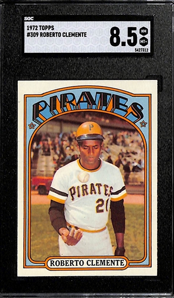 High-Grade 1972 Roberto Clemente #309 Graded SGC 8.5