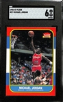 1986-87 Fleer Michael Jordan #57 Rookie Card Graded SGC 6