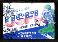 1984 Topps USFL Unopened Football Card Set of 132 Cards (BBCE Wrapped) w. Reggie White & Steve Young Rookie Cards!