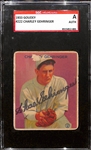 Autographed 933 Goudey Charley Gehringer Card #222 (HOF) - SGC Authenticated/Slabbed