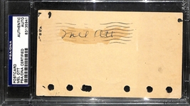 Mel Ott (HOF) Signed 1949 Government Post Index Card (PSA/DNA Authenticated/Slabbed)