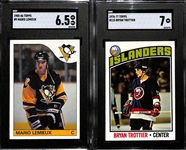 Hockey Rookie Cards - 1985 Topps Mario Lemieux (SGC 6.5) & 1976 Topps Brian Trottier (SGC 7)