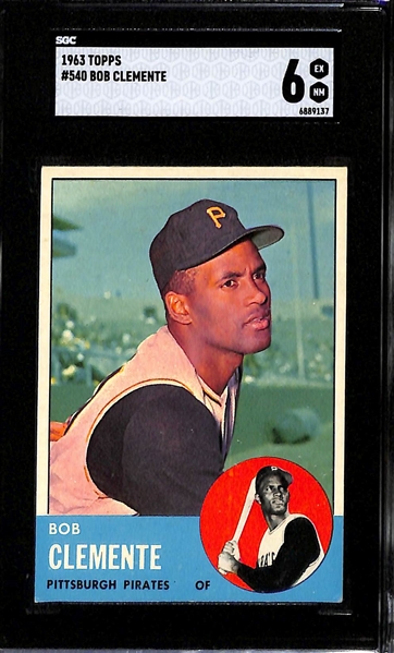 1963 Topps Roberto Clemente #540 Graded SGC 6